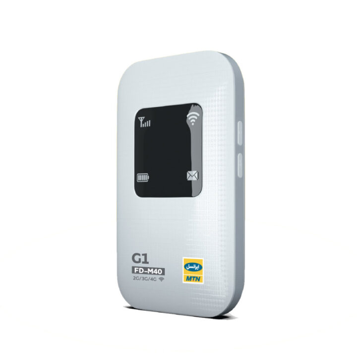 مودم 4G/ LTE قابل حمل ایرانسل مدل FD-M40 G1 به همراه بسته 6 ماهه 100 گیگ