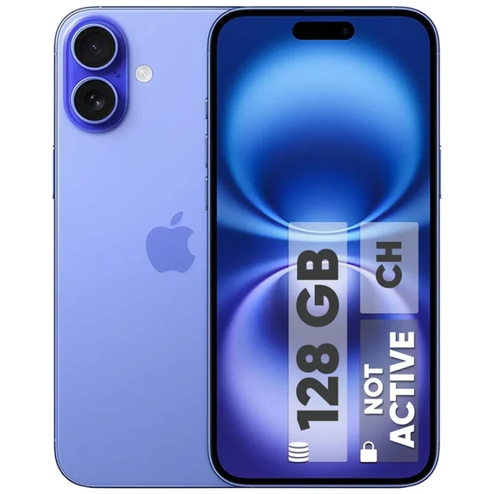 گوشی موبایل اپل مدل iPhone 16 CH دو سیم کارت ظرفیت 128 گیگابایت و رم 8 گیگابایت نات اکتیو با کد ریجستری